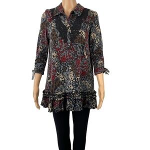 LINEA Domani tunic multi colour made in Canada